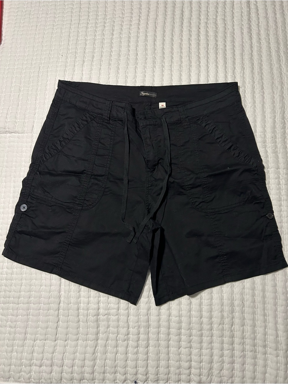 Supplies Women’s  Black Drawstring Cargo Shorts